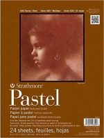 Strathmore 400 Series Pastel Pad, Assorted Colors, 9"x12" Glue Bound, 24 Sheets